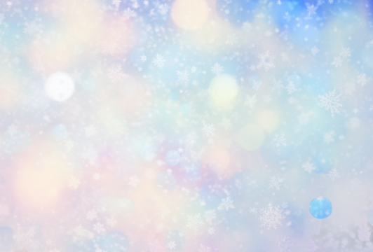 PNG Colorful winter snowflake bokeh background