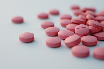 A collection of textured tablets in various hues is artfully arranged against a pristine white backdrop.