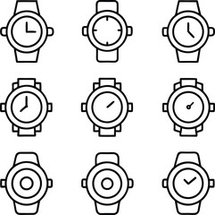 Elegant Watches Line Art Series