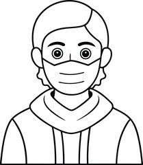 Mystic Faces Minimalist Mask Art