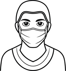 Mystic Faces Minimalist Mask Art