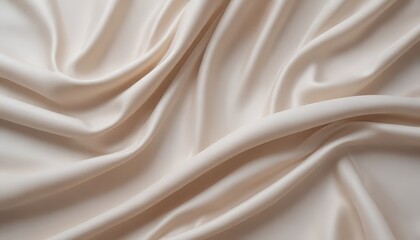 a close-up view of a crumpled, flowing white fabric, likely silk, with a soft, smooth texture.