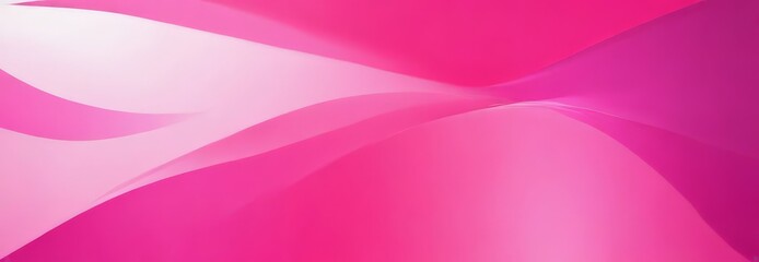 Abstract pink and white background with curved lines and a gradient effect.