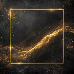 Fototapeta premium Golden Frame Glow.