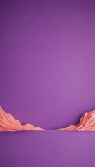 a minimalist design with a gradient of purple and pink hues. The background is a solid purple color, while the foreground is adorned with a subtle pink gradient. The image