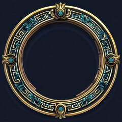 Golden Ornamental Frame.