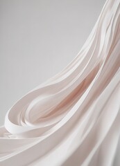 a flowing, abstract white fabric with a soft, wavy texture, creating a sense of movement and elegance.
