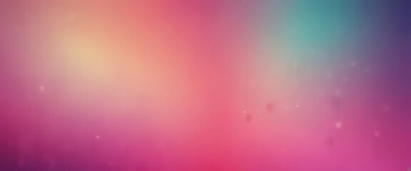 a gradient background transitioning from a deep purple at the top to a lighter pink at the bottom, with small white specks scattered throughout.