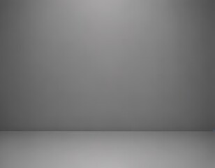 a gray, empty room with a flat, unadorned surface.