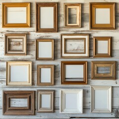 Rustic Frames on Wall.