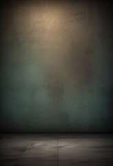 A dark, textured wall with a single light source on the right side, creating a dramatic and moody atmosphere.