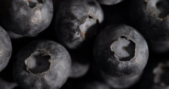 Fresh Blueberry Background. Texture Healthy Food Berries Close-up. Blueberry Antioxidant Organic Food, Healthy Eating and Nutrition. Vegan Vegetarian Healthy Eating. Macro Texture Blueberry Berries.
