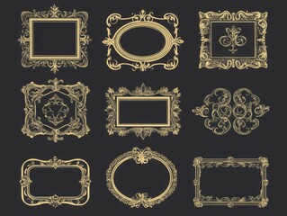 Ornate Frames Set.