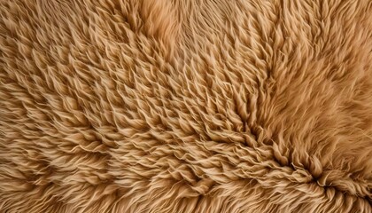 Fototapeta premium A close-up of a soft, brown fur texture with a natural, furry pattern