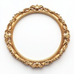 Gold Round Frame.