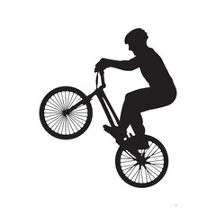 Obraz premium Bicycle vector art with a white background