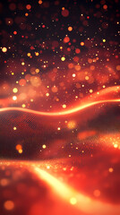 Fototapeta premium Wavy curves of energy particles