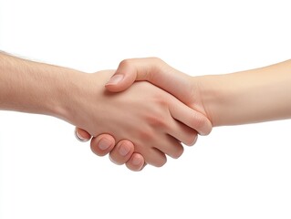 Handshake between two people