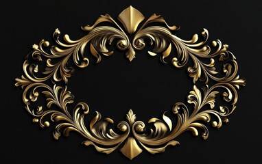 Gold Ornament Frame.