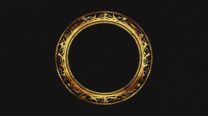 Gold Ornate Frame.