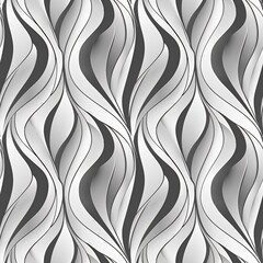 Abstract wavy pattern in black and white.