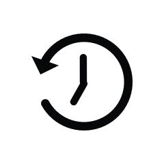 History Icon Vector Symbol Design Illustration. Recent event history icon symbol.

