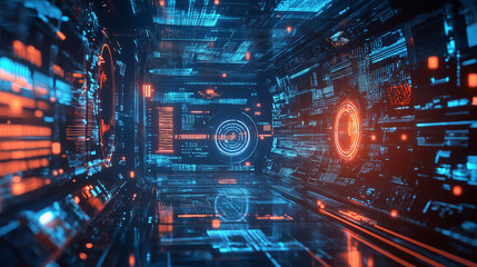 futuristic technology background 