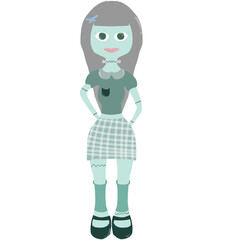 3d render of a robot Frankenstein