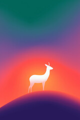 Fototapeta premium Deer Illustration