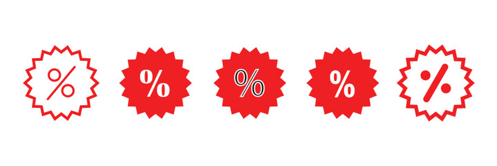 Discount, percentage icon symbol. Discount icon set. Discount tag icon.