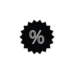 Obraz premium Sale discount advertising banner with percent symbol. Percent vector icon. Discount sign.