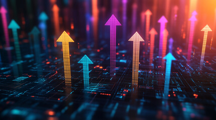 many arrows in background