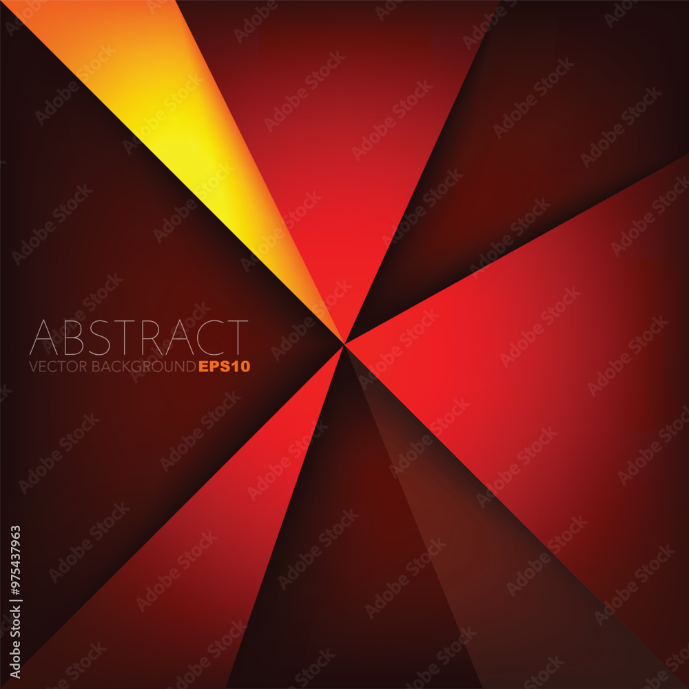 Poster graphic geometric triangle overlap vector layer background for text and message design

