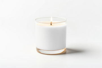 Elegant candle  design png mockup, transparent design