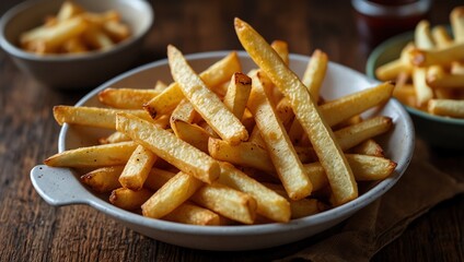 french fries on a plate