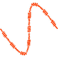 Abstract Rough Line Art Elements