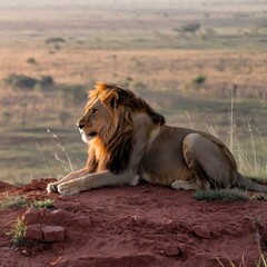 lion in the wild