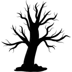 Halloween Tree Silhouette