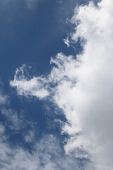 Clouds on the blue sky nature with space background wallpaper