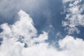 Fototapeta premium Clouds on the blue sky nature with space background wallpaper
