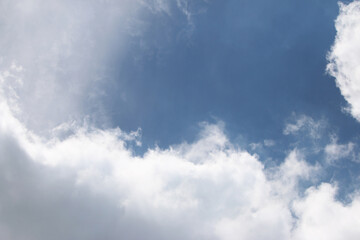 Clouds on the blue sky nature with space background wallpaper