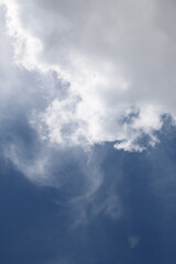 Clouds on the blue sky nature with space background wallpaper