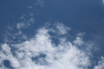 Clouds on the blue sky nature with space background wallpaper