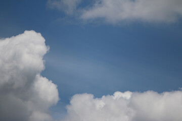 Clouds on the blue sky nature with space background wallpaper