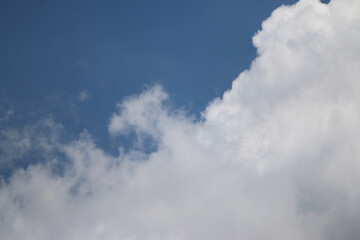 Clouds on the blue sky nature with space background wallpaper