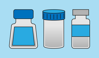 Illustration of medicine bottle vector flat. Health illustration, Bottle Illustration
