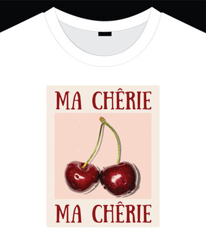 Trendy t shirt print or card, poster and any design