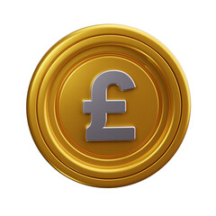 pound sterling 3d Render Icons