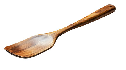 wooden spoon isolated on white