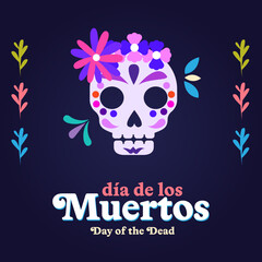 Día de los Muertos social media post